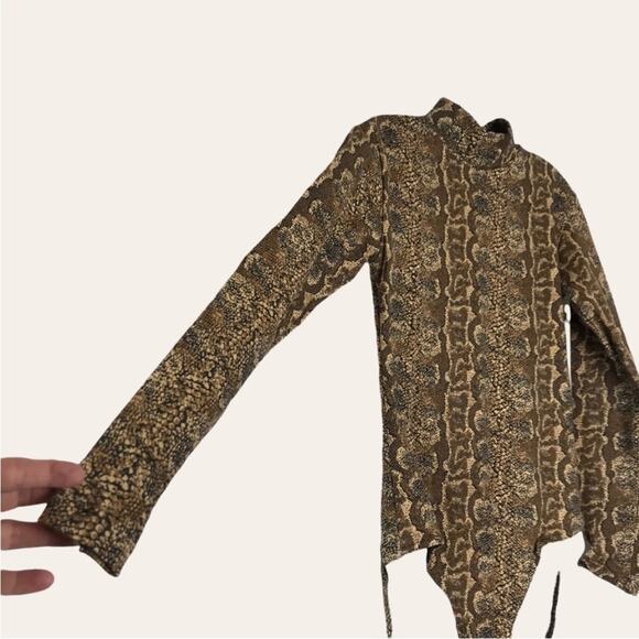 NEW Vintage Denim Republic snake skin bodysuit - Picture 2 of 8